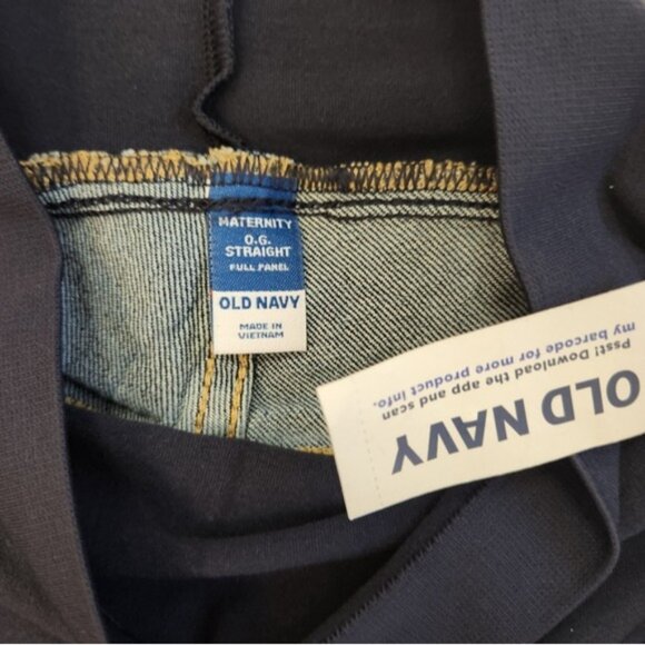 Old Navy O.G Straight Maternity Dark Blue Jeans Size 2 - Picture 10 of 11